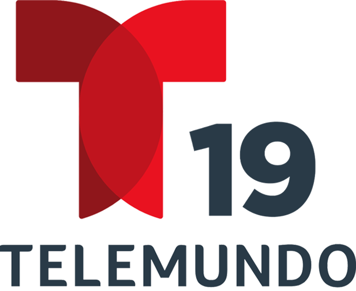 Telemundo logo: red abstract emblem above the dark blue 'TELEMUNDO' wordmark.